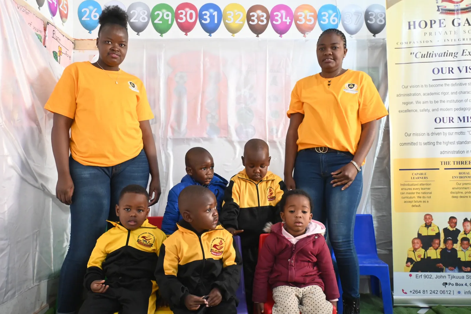 Hope Garden educators with younger learners