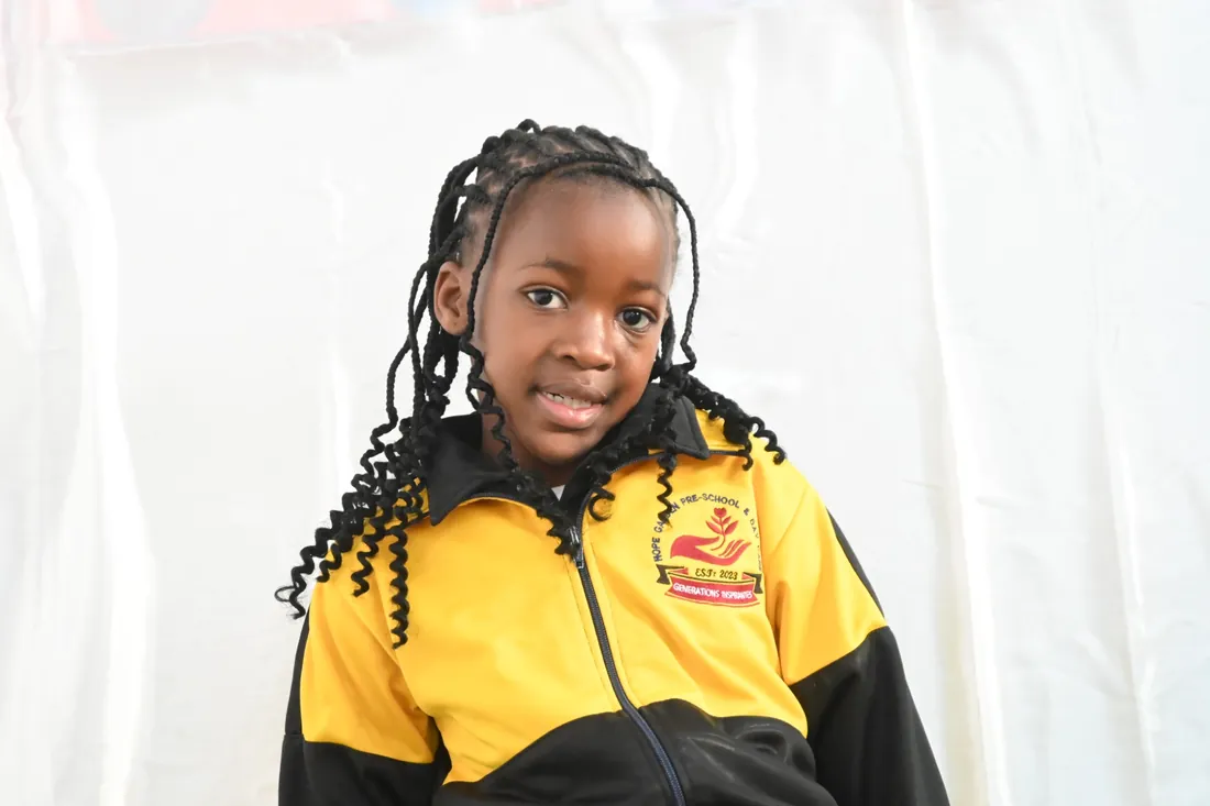 Hope Garden learner wearing the school uniform