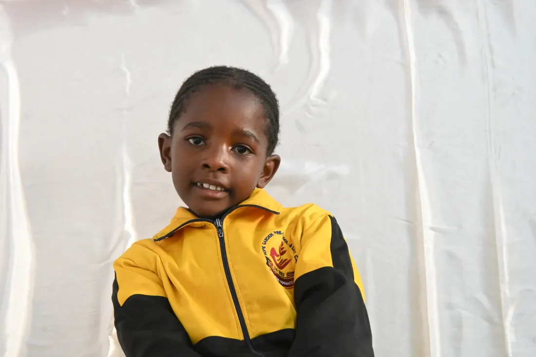 Hope Garden learner wearing the school uniform