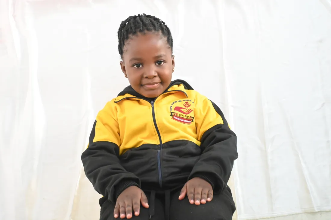 Hope Garden learner wearing the school uniform