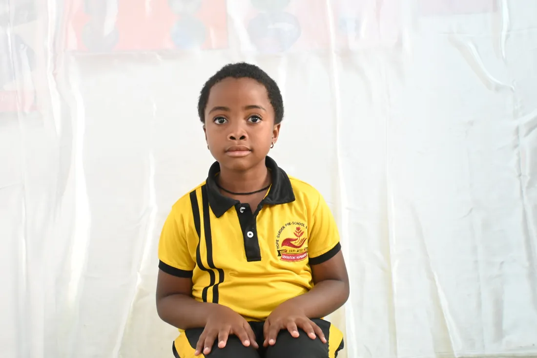 Hope Garden learner wearing the school uniform