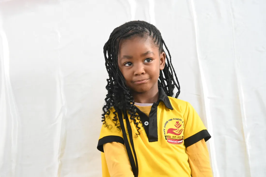 Hope Garden learner wearing the school uniform