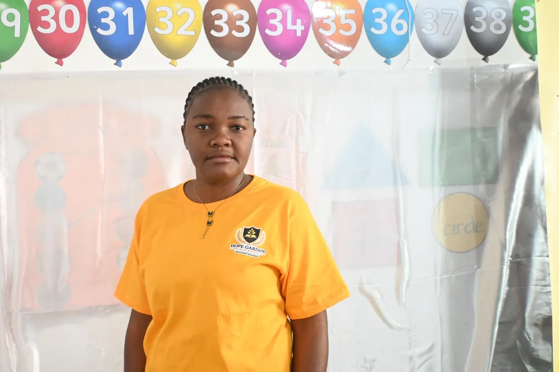 Member of the Hope Garden teaching and care team