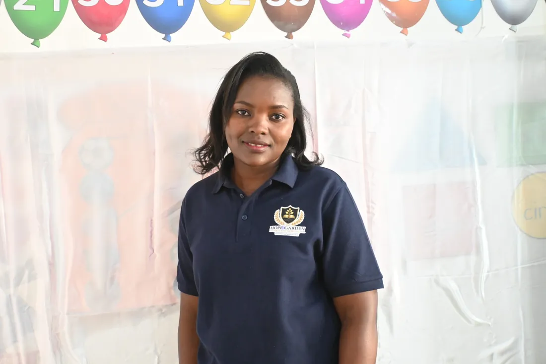 Member of the Hope Garden teaching and care team